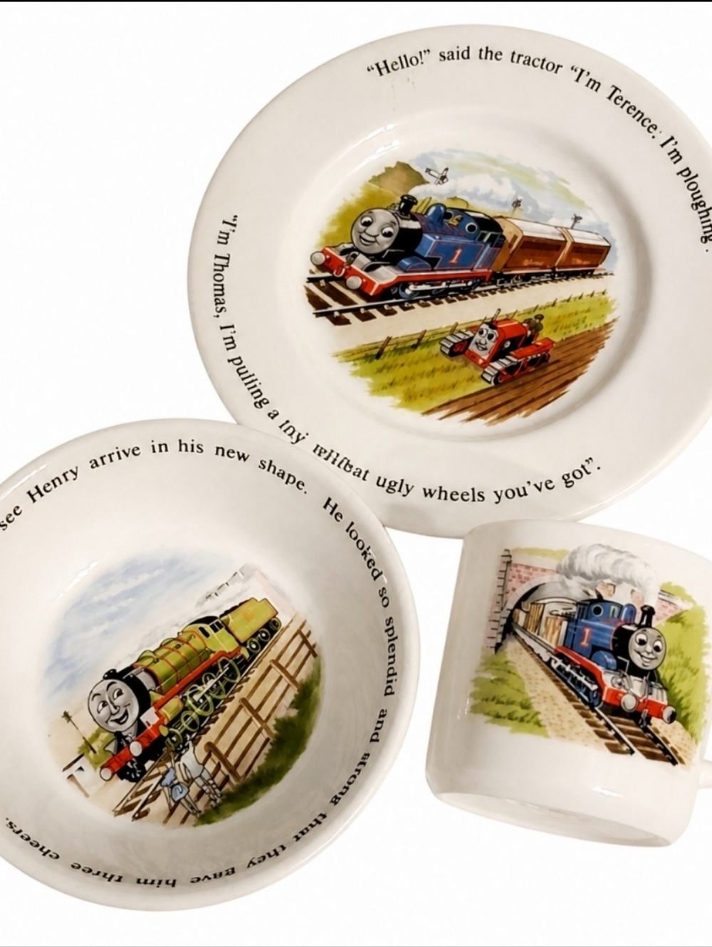💥Vtg 1984 Set Of 3 Tomas Wedgwood Of Etruria & Barlaston - Picture 1 of 11